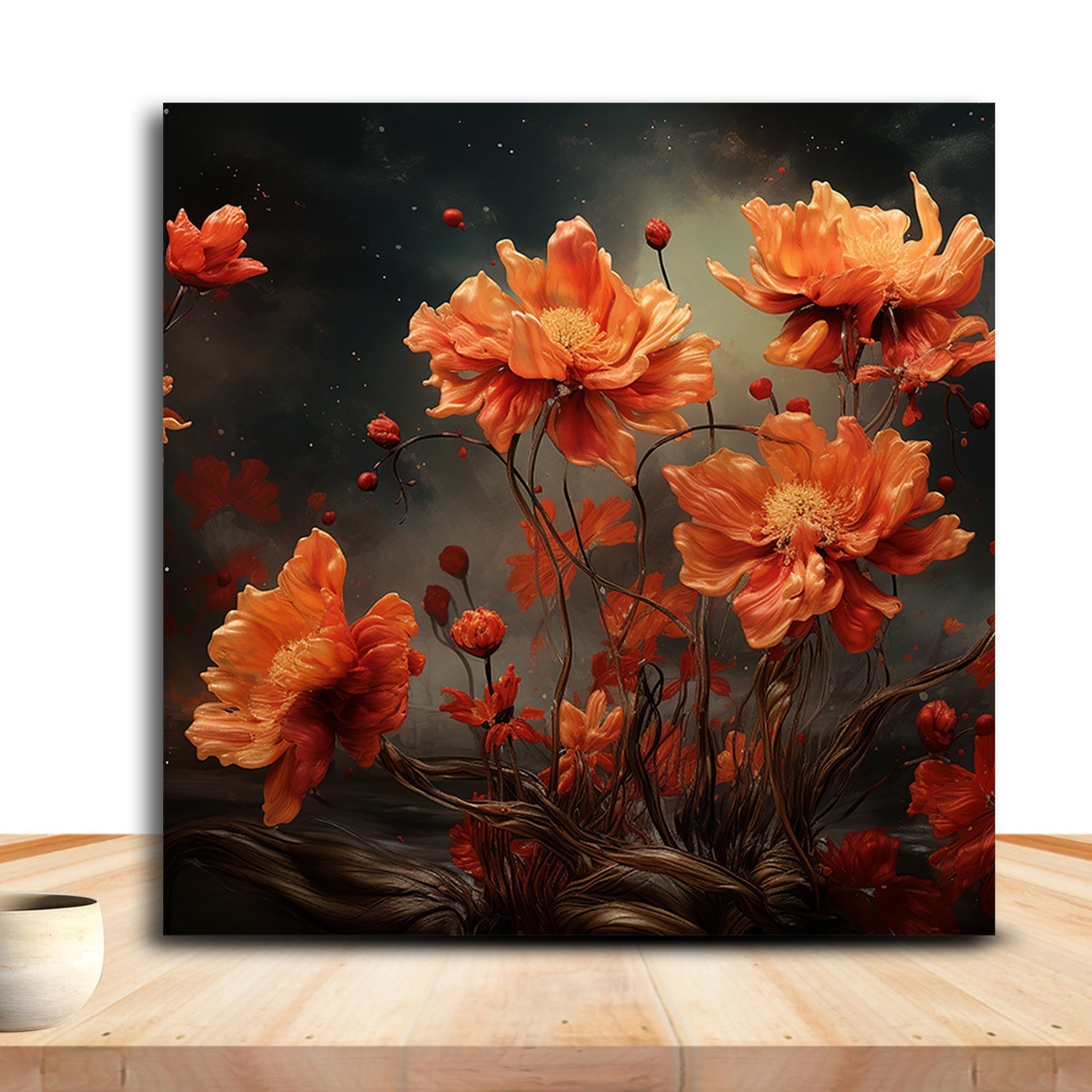 Garden Escape Tranquil Flower Paintings