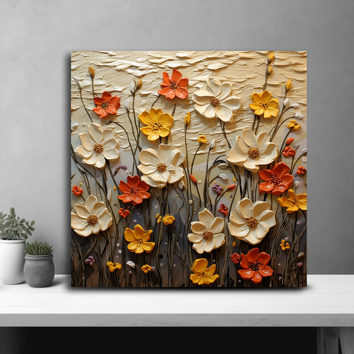 Vibrant Garden Colorful Wall Decor