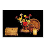 Stunning Still Life of Ancient Copper Vase & Flowers