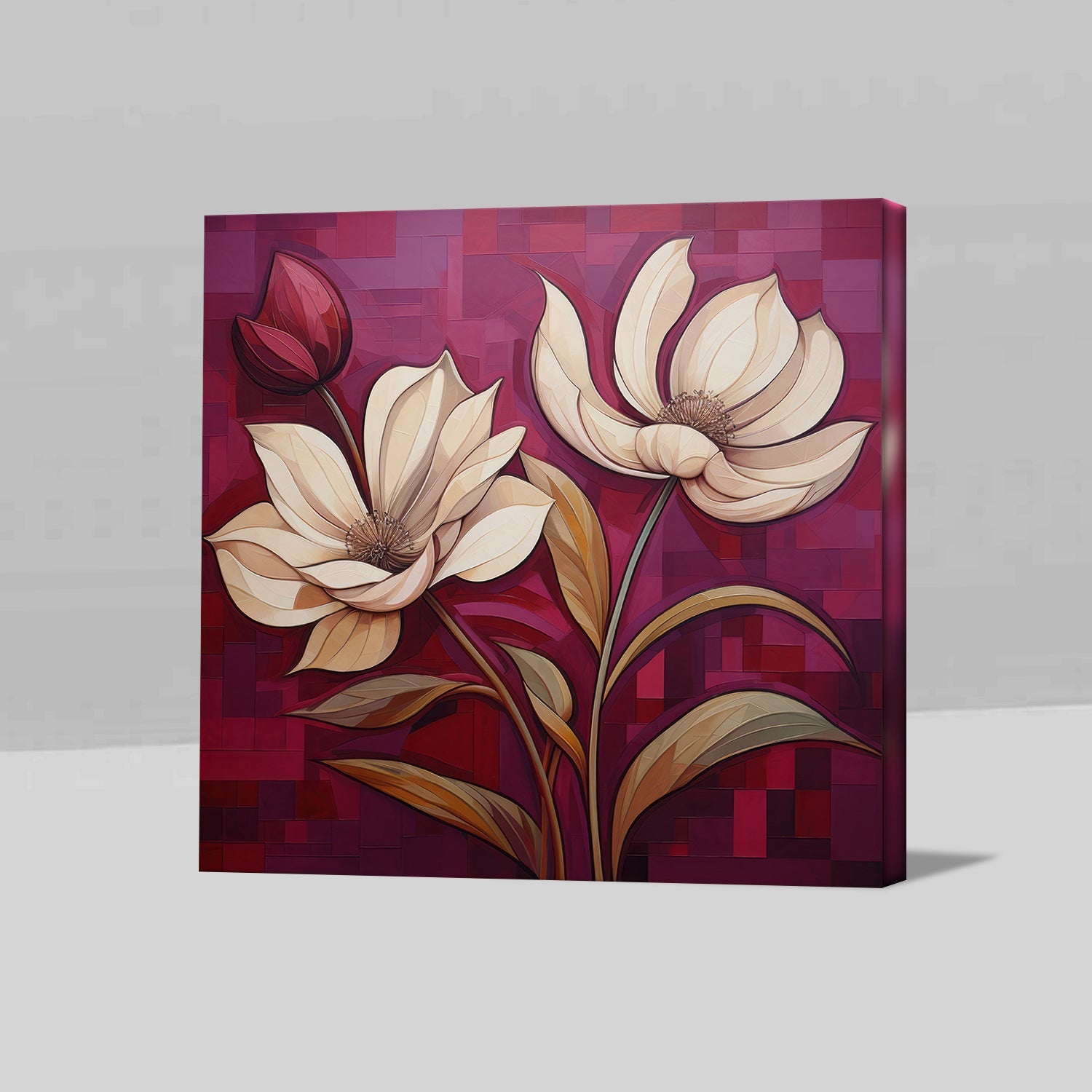 Feminine Touch Elegant Flower Wall Art