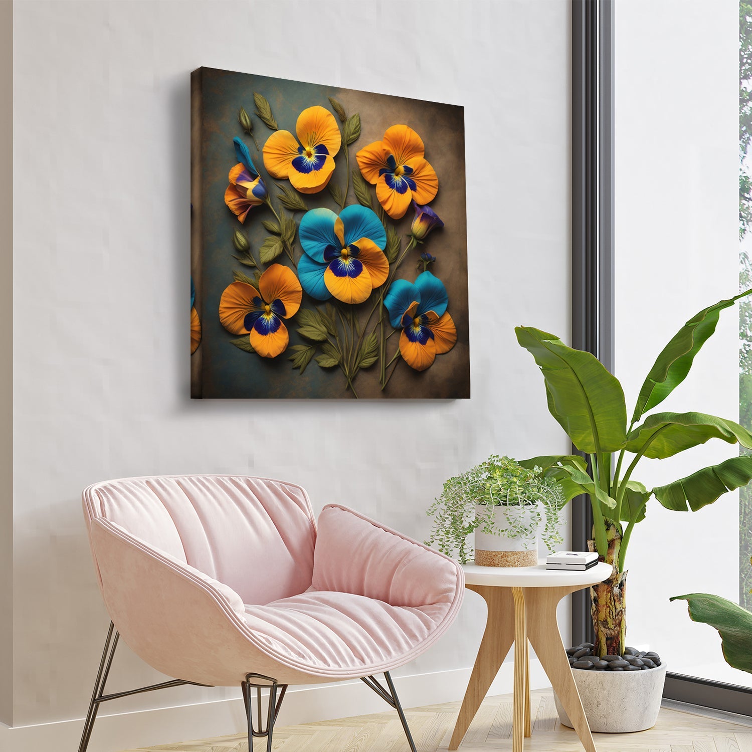 Sunset Petals Warm Flower Wall Decor