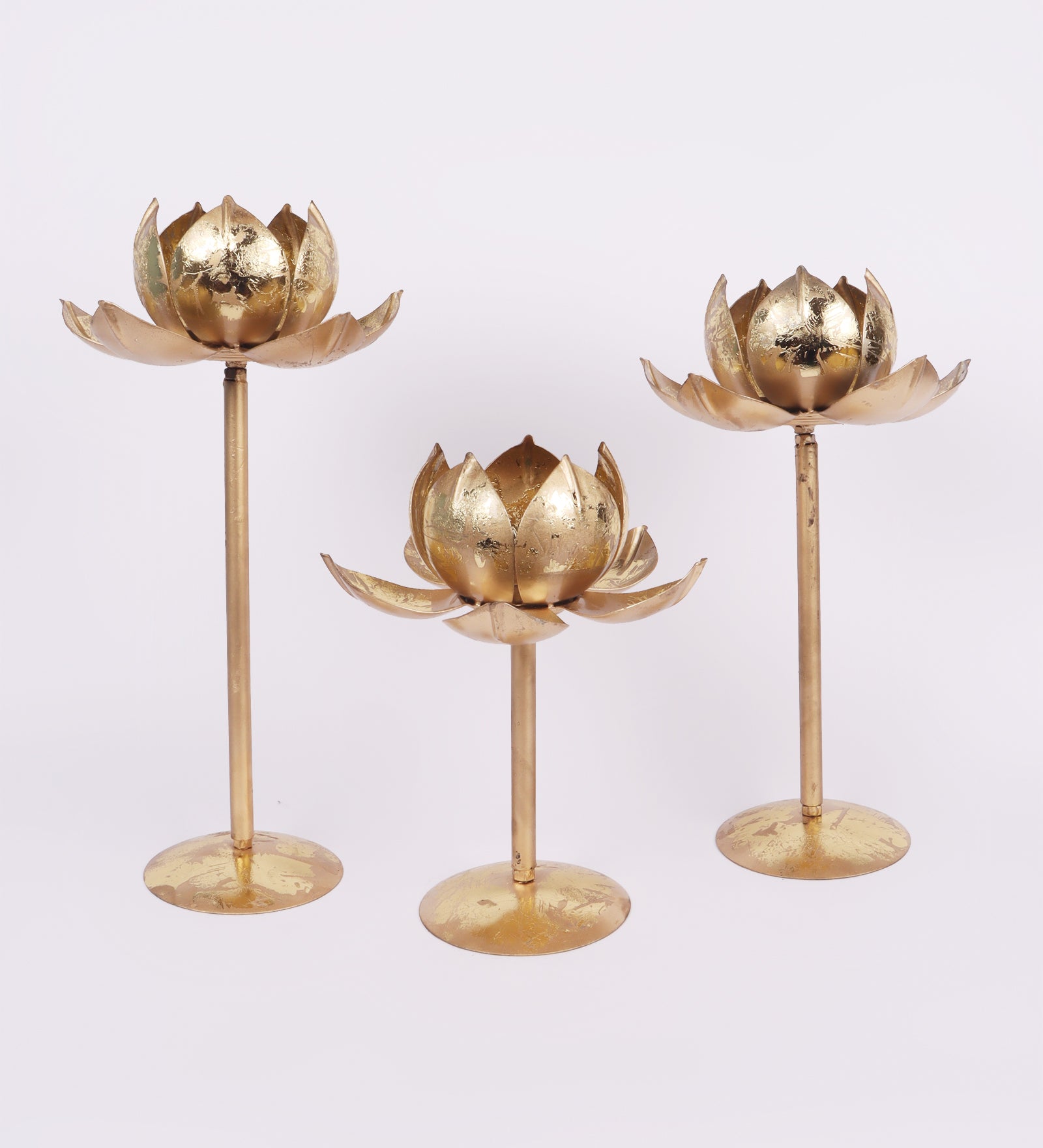 Detachable Lotus Teailight Holder Set of 3