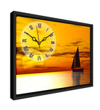 Ship In A Sea Printed Analog MDF Modern Wall Clock