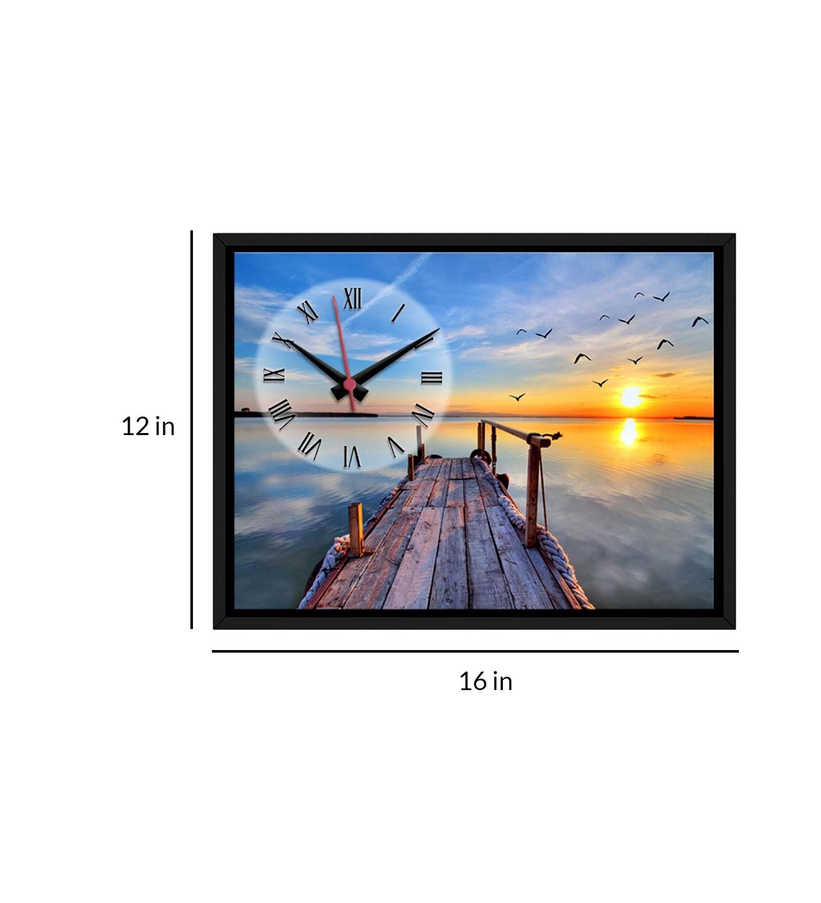 Beautiful Scenery Printed Analog MDF Modern Wall Clock