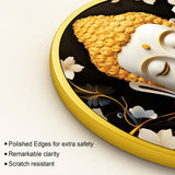 Gautam Buddha Luxury Round Wall Painting