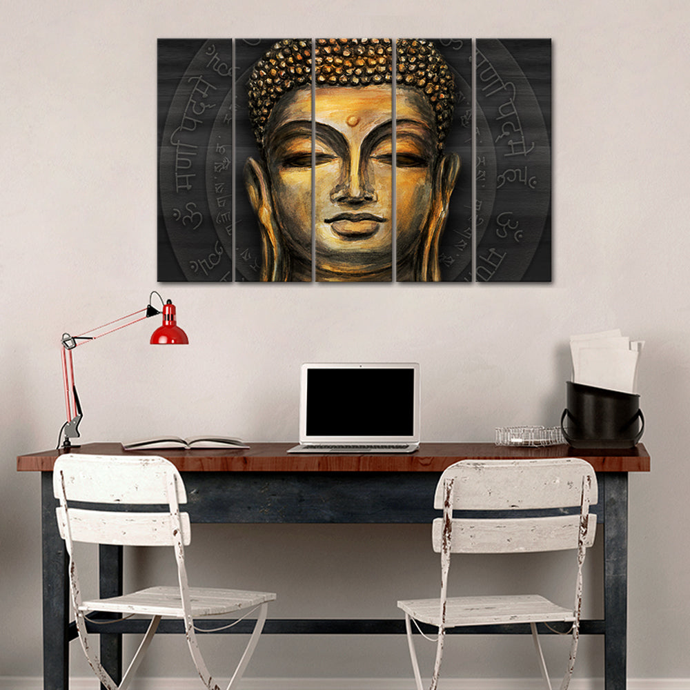 Buddha face abstract Wall Painting