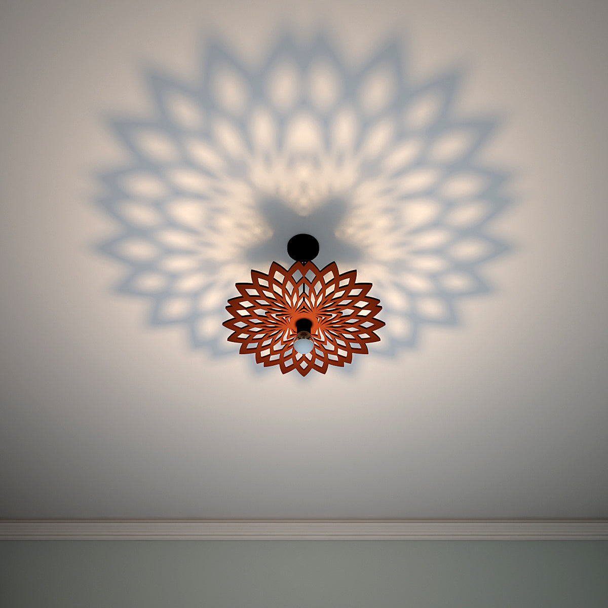 Lotus Ceiling Shadow Light