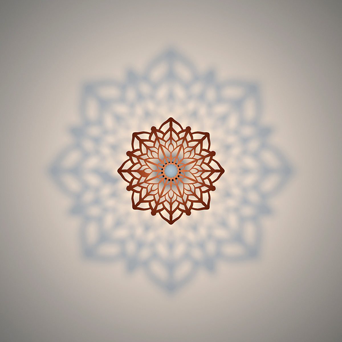 Flower Ceiling Shadow Light