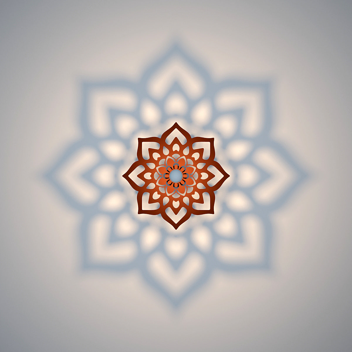 The Wide Floral Art Ceiling Shadow Light