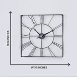 Circle In A Square Designer Metal Wall Clock