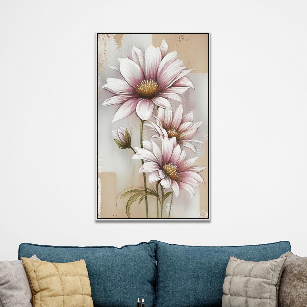 Modern Abstract Floral Canvas Wall Painting for Home Décor
