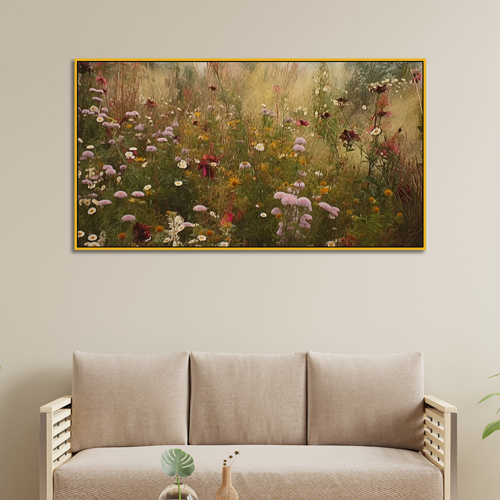 Spring Blossoms Multicolor Floral Canvas Wall Painting
