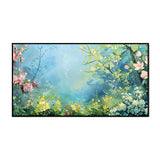 Beautiful Blooming Pink Flowers Canvas Wall Painting