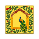 Peacock Traditional Indian Wall Art Canvas Wall Painting