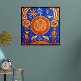 Traditional Canvas Painting of Australian ancient Aboriginal artwork