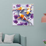Tranquil Koi Fish Vastu Canvas Wall Painting For Home Décor
