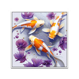 Tranquil Koi Fish Vastu Canvas Wall Painting For Home Décor