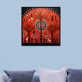 Traditional Indian Gond Art Canvas Wall Painting for Home Décor