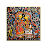 Traditional Indian Madhubani Art Canvas Wall Painting