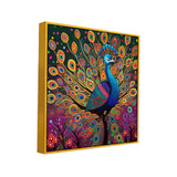 Vibrant Multicolor Majestic Peacock Vastu Canvas Wall Painting