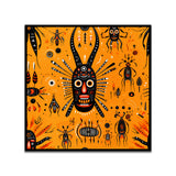 Tribal Mask Bold Abstract Tribal-Inspired Canvas Wall Painting