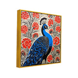 Majestic Peacock Canvas Wall Painting for Home and Office Décor