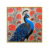 Majestic Peacock Canvas Wall Painting for Home and Office Décor