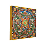 Sacred Mandala Traditional Tibetan Style Spiritual Canvas Wall Painting