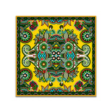 Vibrant Colorful Floral & Paisley Art Mandala-Inspired Canvas Wall Painting
