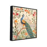 Floral Peacock Canvas Vastu Painting for Home Décor