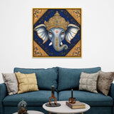 Tanjore Madhubani Indian Traditional Art with Gold and Silver Canvas Wall Painting