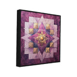 Spiritual Geometric Mandala Canvas Wall Painting for Meditation, Home, or Yoga Room