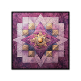 Spiritual Geometric Mandala Canvas Wall Painting for Meditation, Home, or Yoga Room