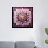 Spiritual Geometric Mandala Canvas Wall Painting for Meditation, Home, or Yoga Room