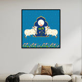 Traditional Indian Folk Art Digital Printed Canvas Wall Painting