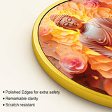 Elegant Spiritual Gautam Buddha Round Wall Painting