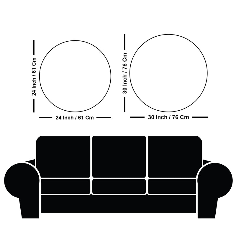 Elegant Spiritual Gautam Buddha Round Wall Painting