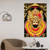 Khatu Shyam Ji Canvas Painting Indian Religious Wall Art