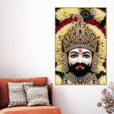 Khatu Shyam Ji Devotional Canvas Wall Painting Pooja Room Home Decor