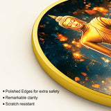 Luxury Gautam Buddha Round Wall Painting