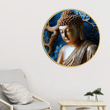 Premium Gautam Buddha Spiritual Round Wall Painting