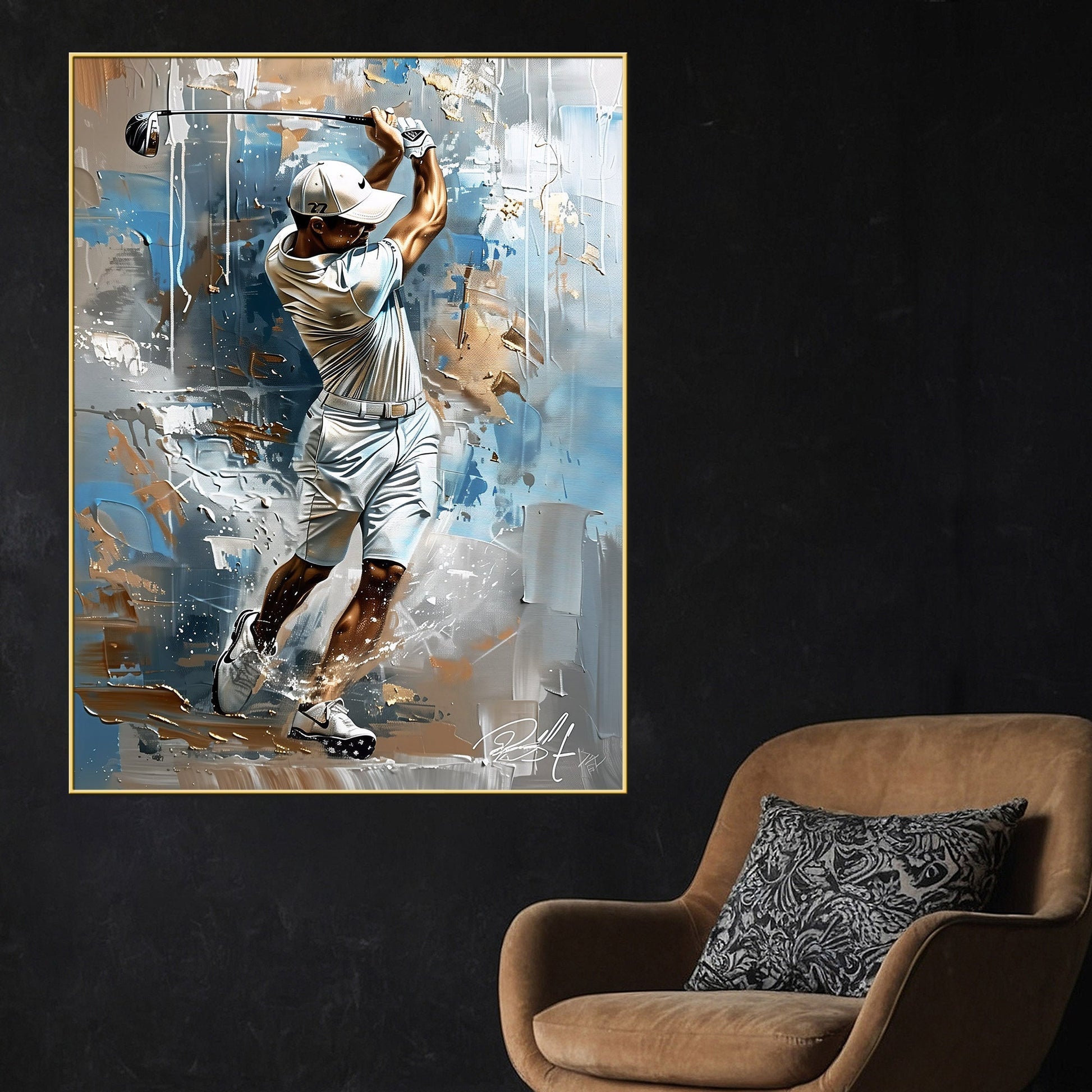 Lone Warrior On Final Walk Cotton Canvas Wall Painting