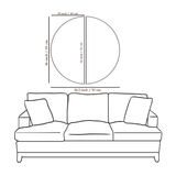 Abstract Geometry, Color Piece, Porch, Golden Background. The Fashion Of Modern Semi Circle Wall Paintings & Art