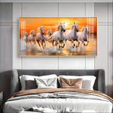 Abstract Horses Acrylic Wall Painting – Modern Art Horse Wall Décor