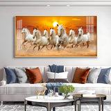 Abstract Horse Acrylic Wall Painting – Modern Horse Canvas Art for Home