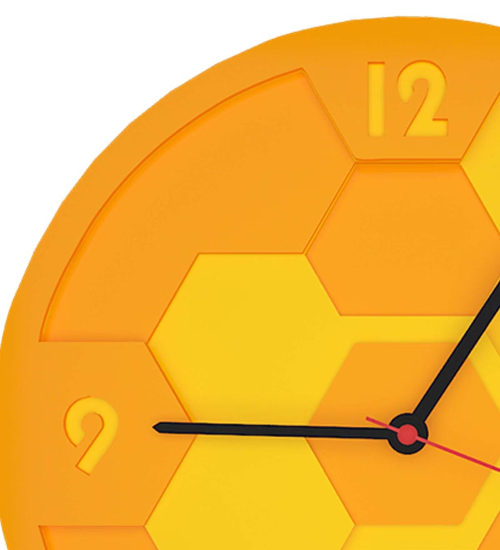 Honeycomb Pattern MDF Modern Analog Wall Clock