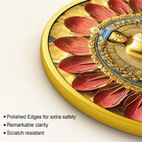 Luxury Gautam Buddha Spiritual Round Wall Painting